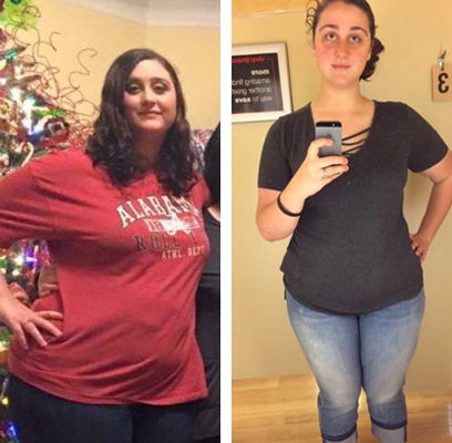 Kayla before and after