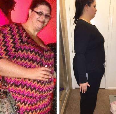 Sarah before and after