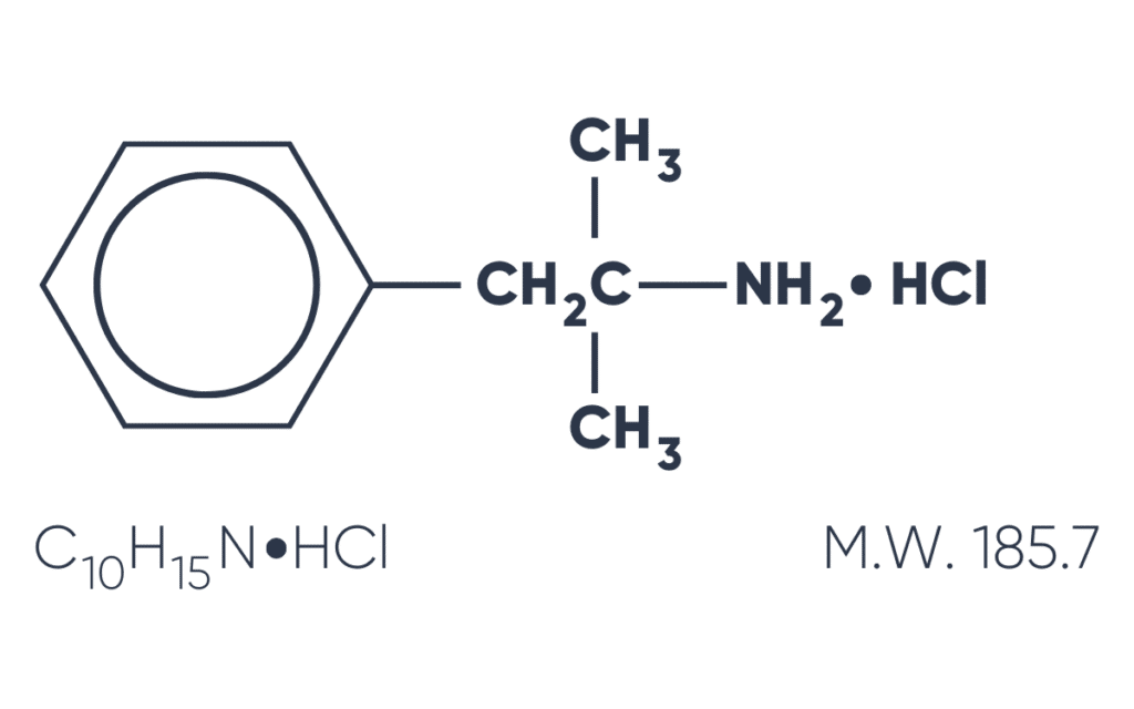Structural Formula Phentermine