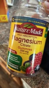 Nature Made Magnesium Citrate Gummies 200mg supplement bottle